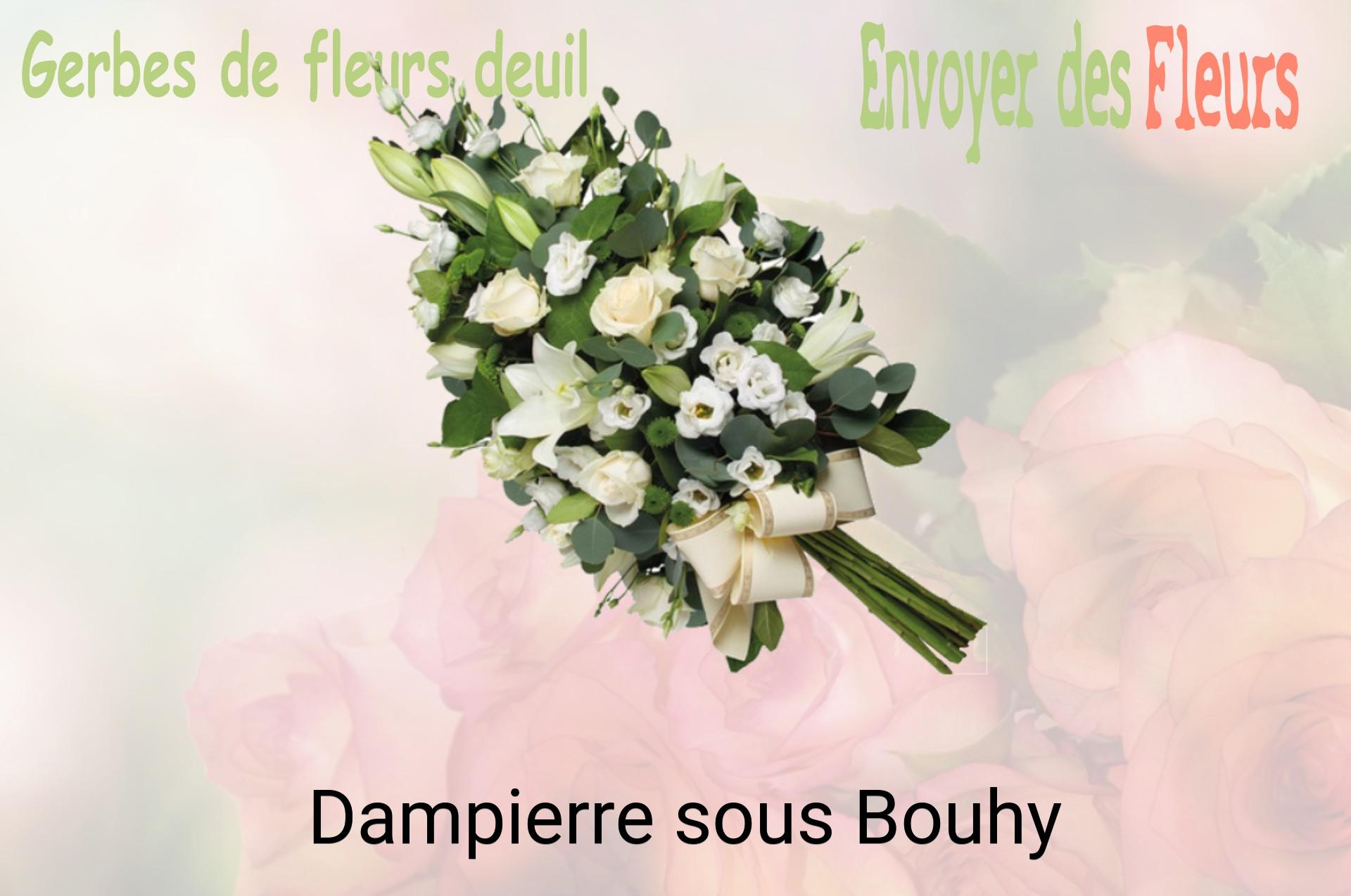 Gerbe de fleurs de deuil livrée à Dampierre-sous-Bouhy